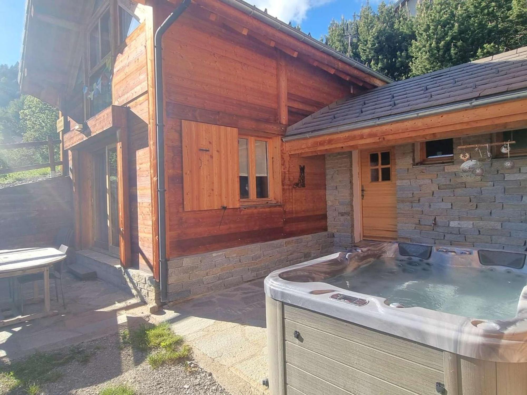 Chalet 6 Pers Avec Spa, Terrasse Plein Sud A Saint-Michel-De-Chaillol - Fr-1-393-22 Eksteriør bilde