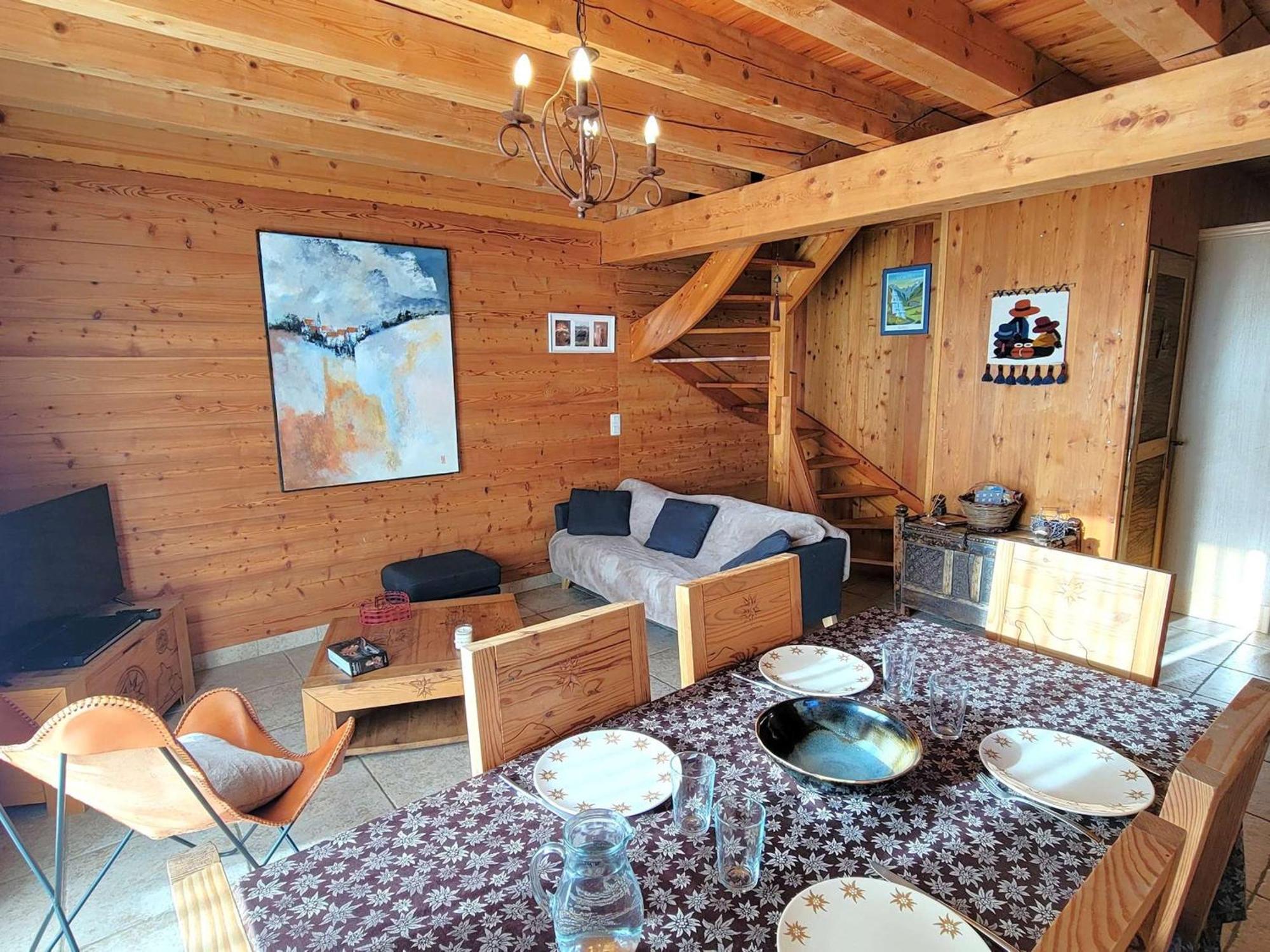 Chalet 6 Pers Avec Spa, Terrasse Plein Sud A Saint-Michel-De-Chaillol - Fr-1-393-22 Eksteriør bilde